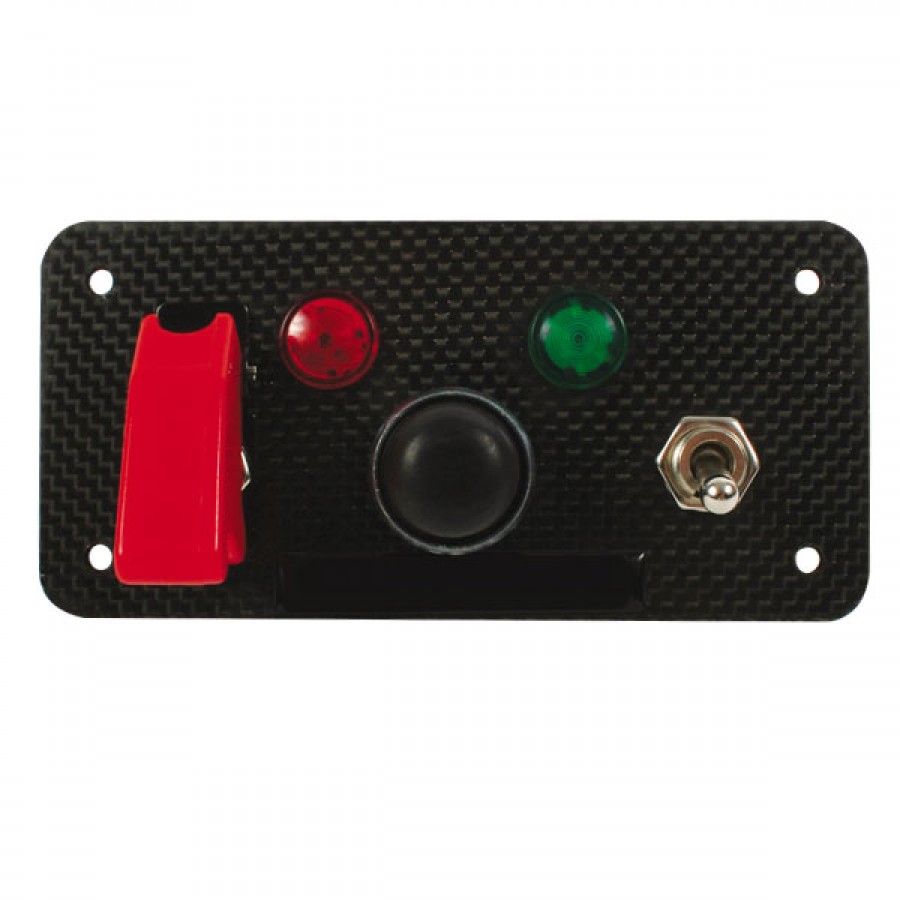 Platin interrupteur REDSPEC Starter Pro modèle carbone véritable