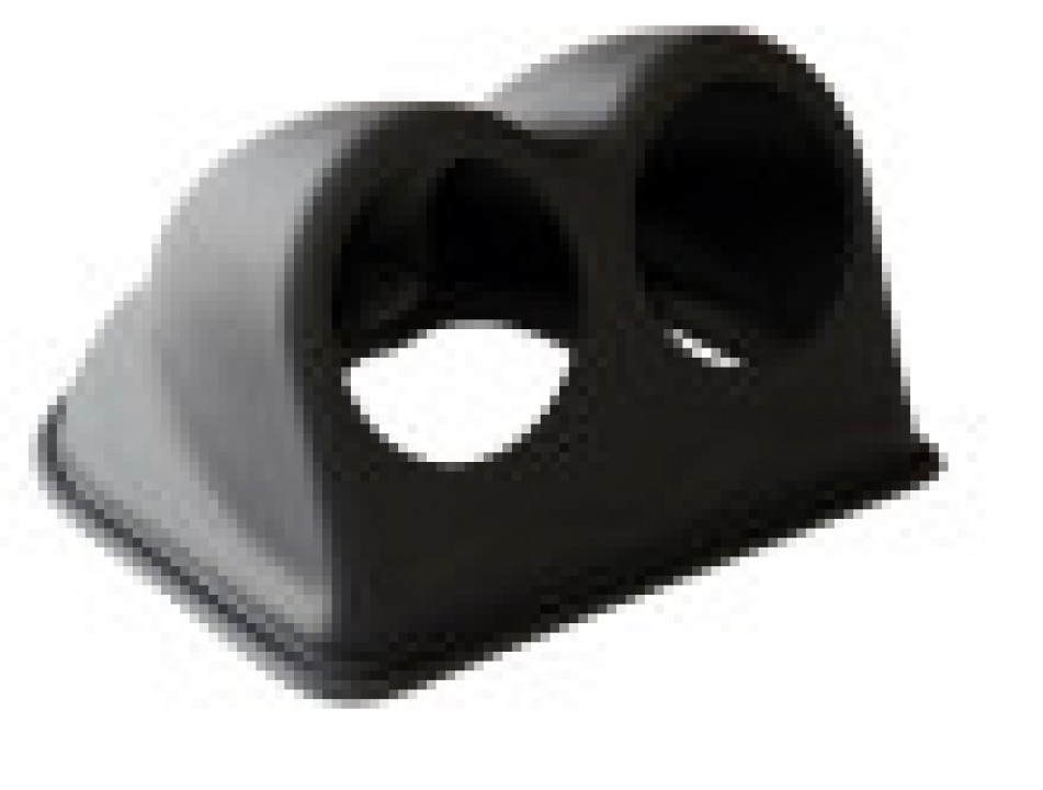 Support PVC pour 2 manomètre 52 mm