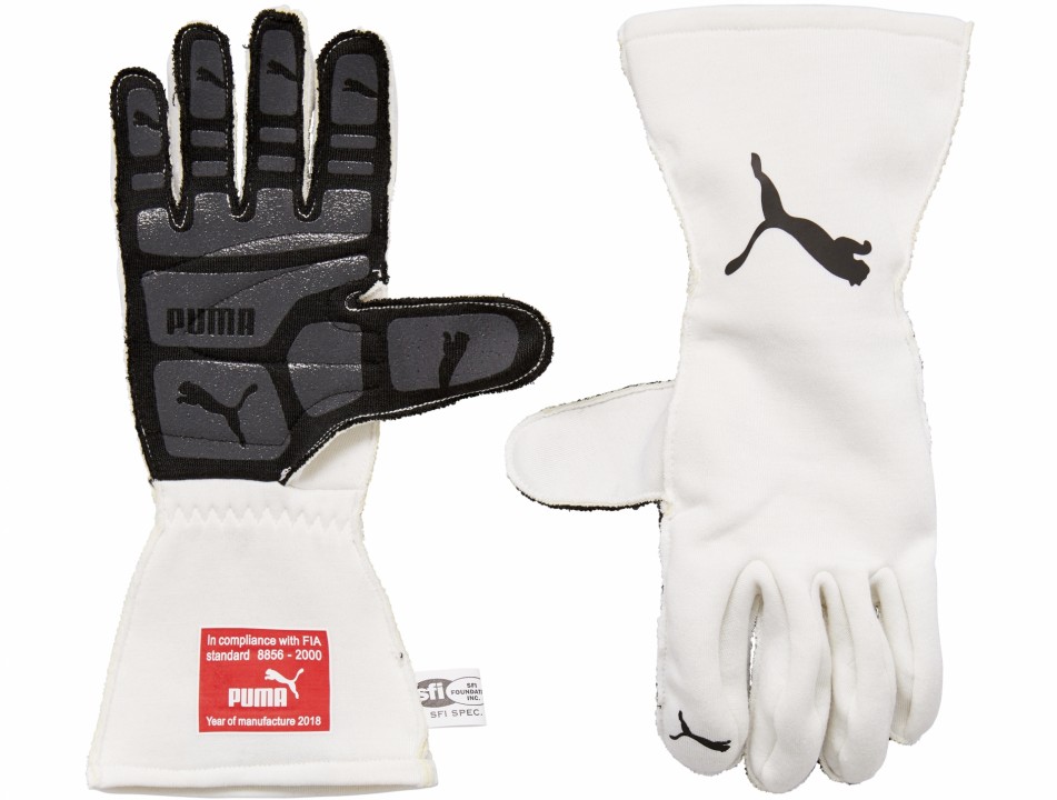 311991005 PU RW PODIO FIA GLOVES WHITE