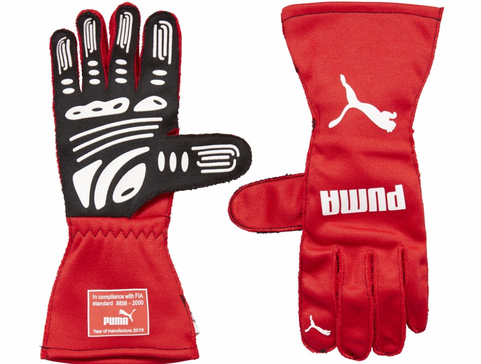 311991003 PU RW SLW GT7 FIA GLOVES RED