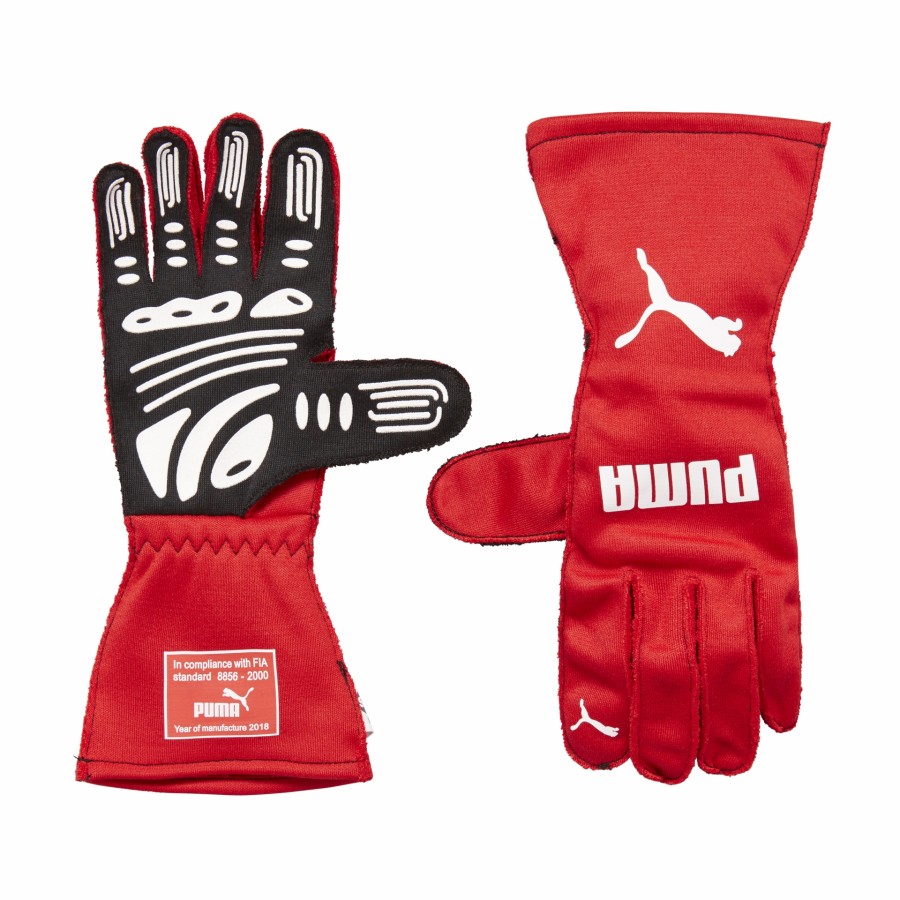 311991003 PU RW SLW GT7 FIA GLOVES RED