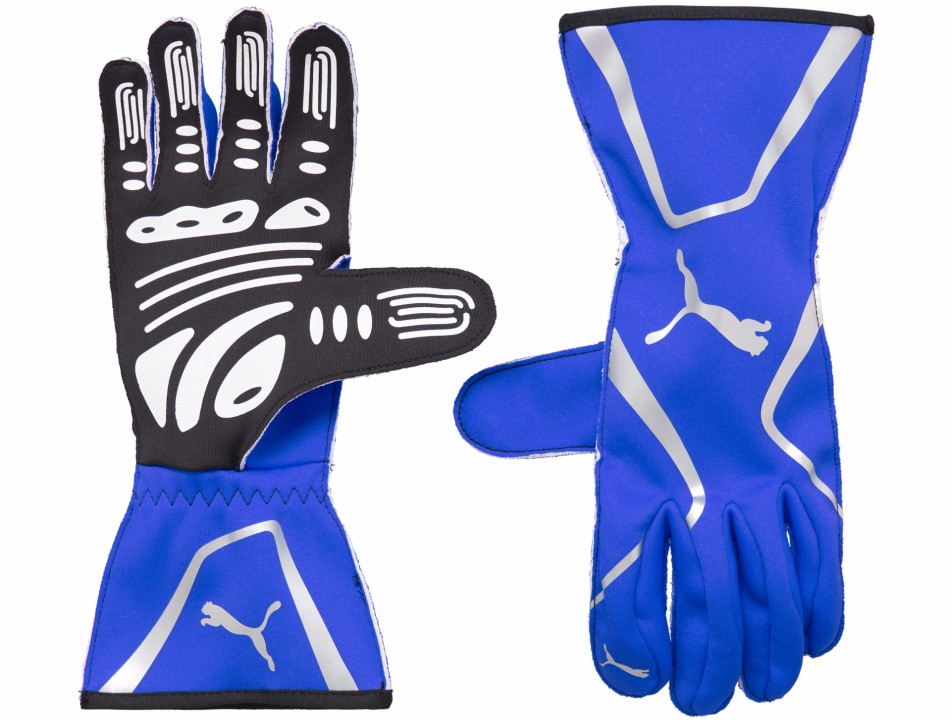 311991012 PU RW KART CAT 2 GLOVES BLUE