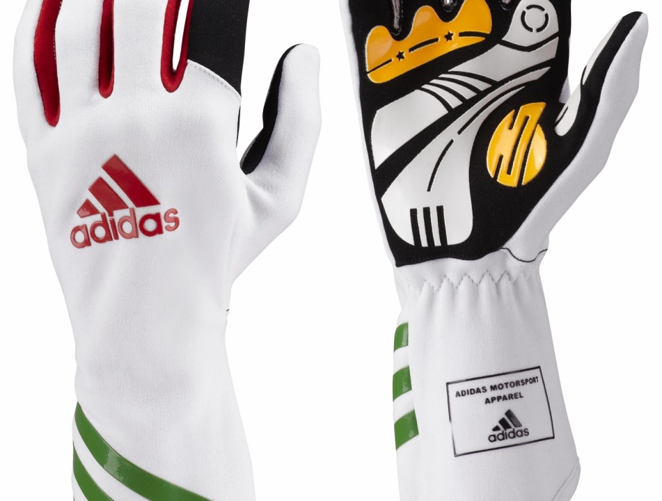 F94512 Kart XLT Gloves white green red