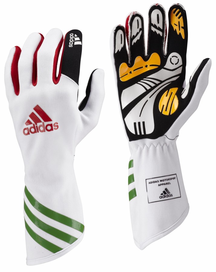 F94512 Kart XLT Gloves white green red