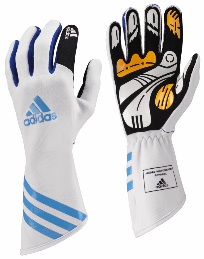 F94516 Kart XLT Gloves white cyan